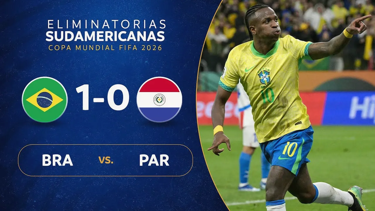 11 มิถุนายน 2568 รวมไฮไลท์เด็ด บราซิล เฉือน ปารากวัย 1-0 ศึกฟุตบอลโลก 2026 รอบคัดเลือก โซนอเมริกาใต้ สุดมันก่อนใครที่ dooball168hd.com