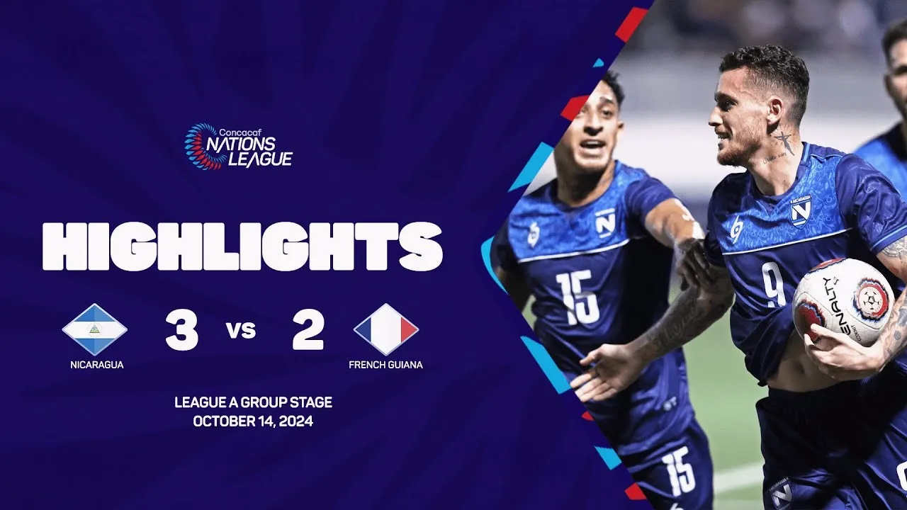 ไฮไลท์บอล นิคารากัว ชนะ เฟรนซ์เกียน่า 3-2 ศึกคอนคาเคฟ เนชั่นส์ ลีก ฤดูกาล 2024 วันที่ 15 ตุลาคม 2567