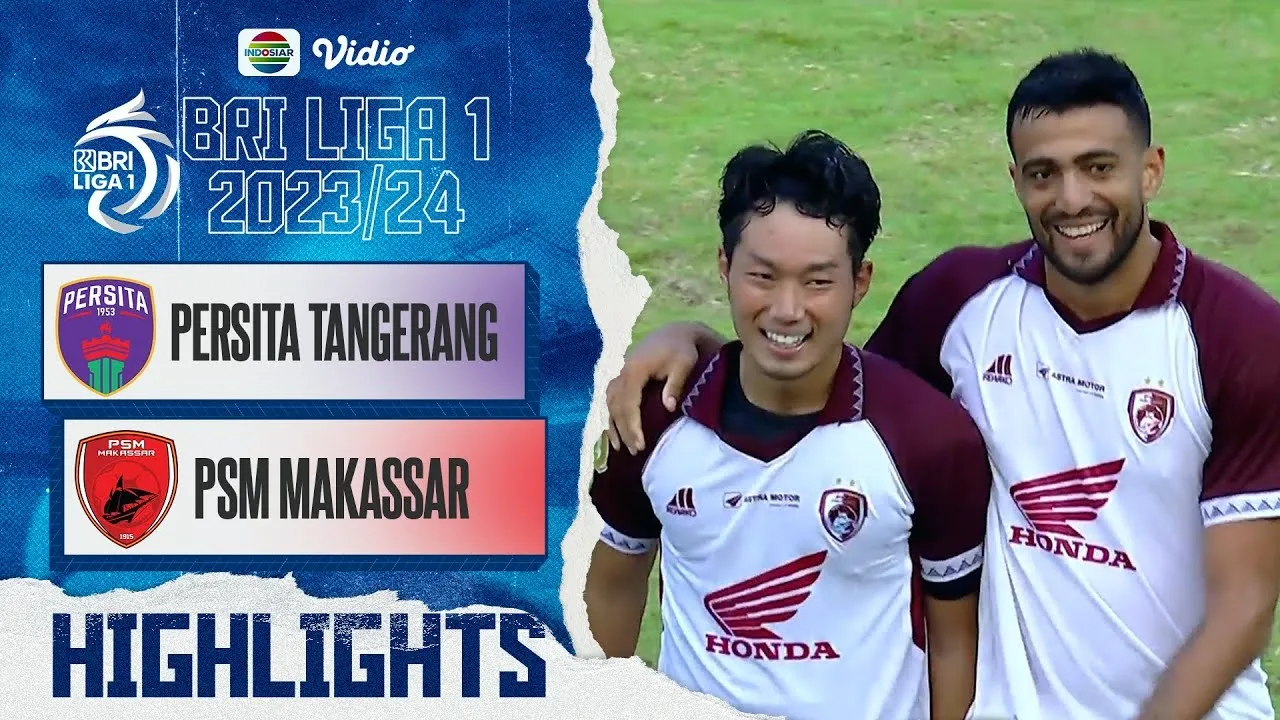 ไฮไลท์ฟุตบอล เปอร์ซิต้า ตันเกอรัง พ่ายคาบ้าน พีเอสเอ็ม มากัสซาร์ 0-1 ในศึกอินโดนีเซีย ซูเปอร์ลีก้า
