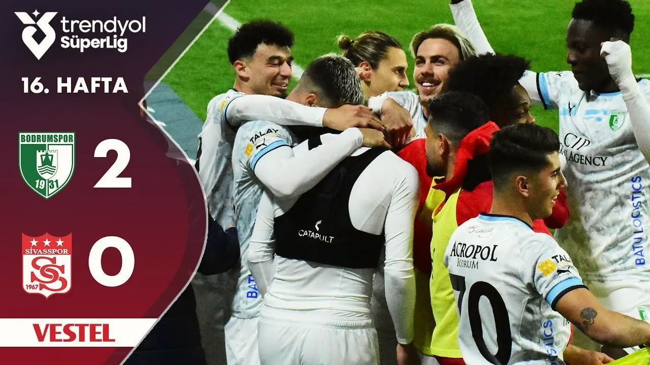 14 ธันวาคม 2567 โบดรุมสปอร์ ถล่ม ชีวาสสปอร์ 2-0 ศึกตุรกีซุปเปอร์ลีก 2024/25 14/12/2567