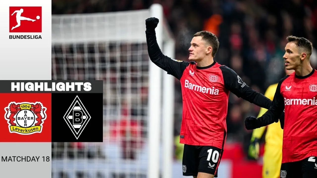 ไฮไลท์ฟุตบอลบุนเดสลีก้า 19 ม.ค. 68 เลเวอร์คูเซ่นเปิดรังชนะกลัดบัค 3-1 เกมสุดดุเดือดจาก dooball168hd.com