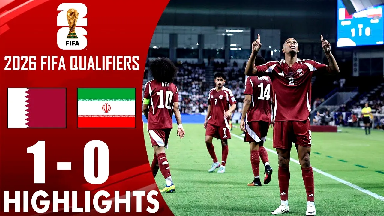 ไฮไลท์บอล กาตาร์ เชือด อิหร่าน 1-0 ศึกฟุตบอลโลก รอบคัดเลือก โซนเอเชีย 2025 วันที่ 06/06/2568 จาก dooball168hd.com