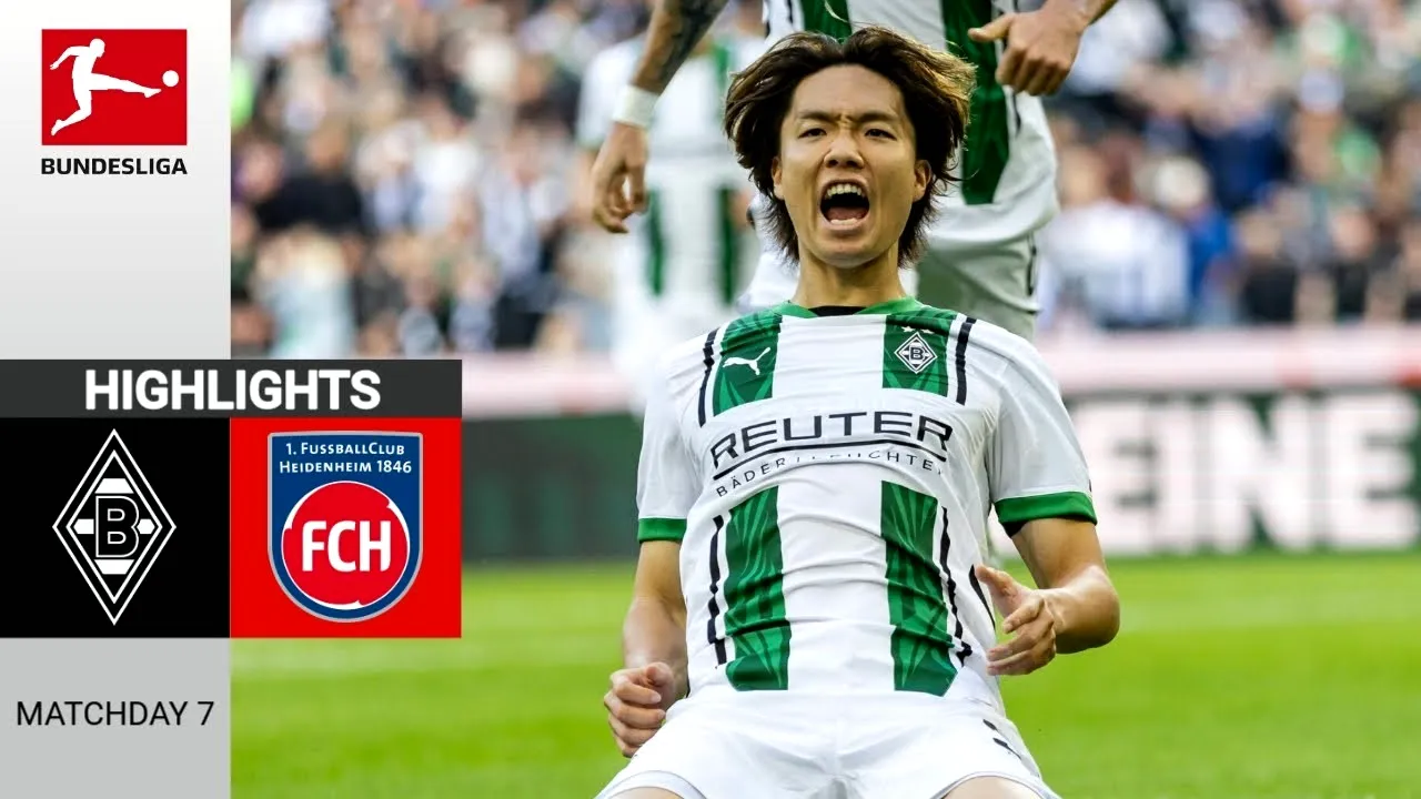 ไฮไลท์ฟุตบอล มึนเช่นกลัดบัค 3-2 ไฮน์เดนเฮลม์ ศึกบุนเดสลีก้า เยอรมัน ประจำวันที่ 20 ตุลาคม 2567