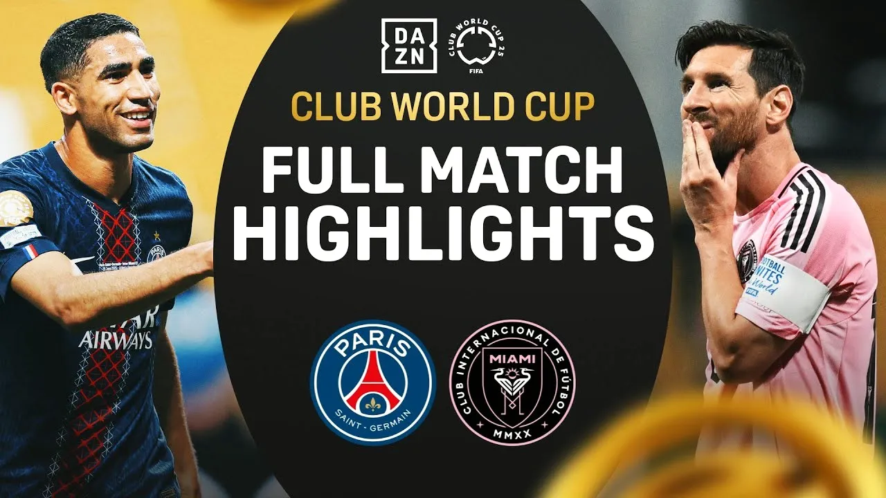 ไฮไลท์ฟุตบอล ฟีฟ่า คลับ เวิลด์ คัพ รอบ16ทีมสุดท้าย 2025 วันที่ 30 มิถุนายน 2568 PSG(ฝรั่งเศส) ถล่ม อินเตอร์ ไมอามี่(ยูเอสเอ) ขาดลอย 4-0 dooball168hd.com