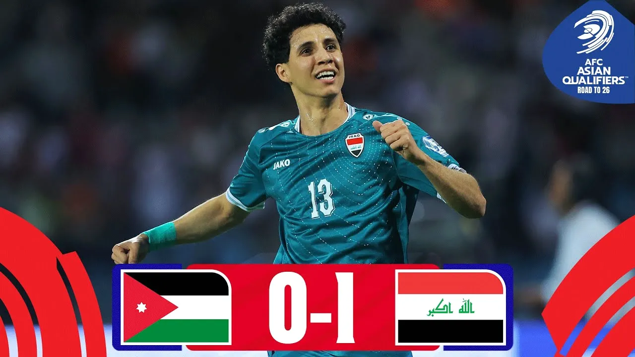 ไฮไลท์ฟุตบอล : อิรัก บุกเฉือน จอร์แดน 1-0 ในศึกฟุตบอลโลกรอบคัดเลือกโซนเอเชีย 2025 วันที่ 11 มิถุนายน 2568 ที่ dooball168hd.com