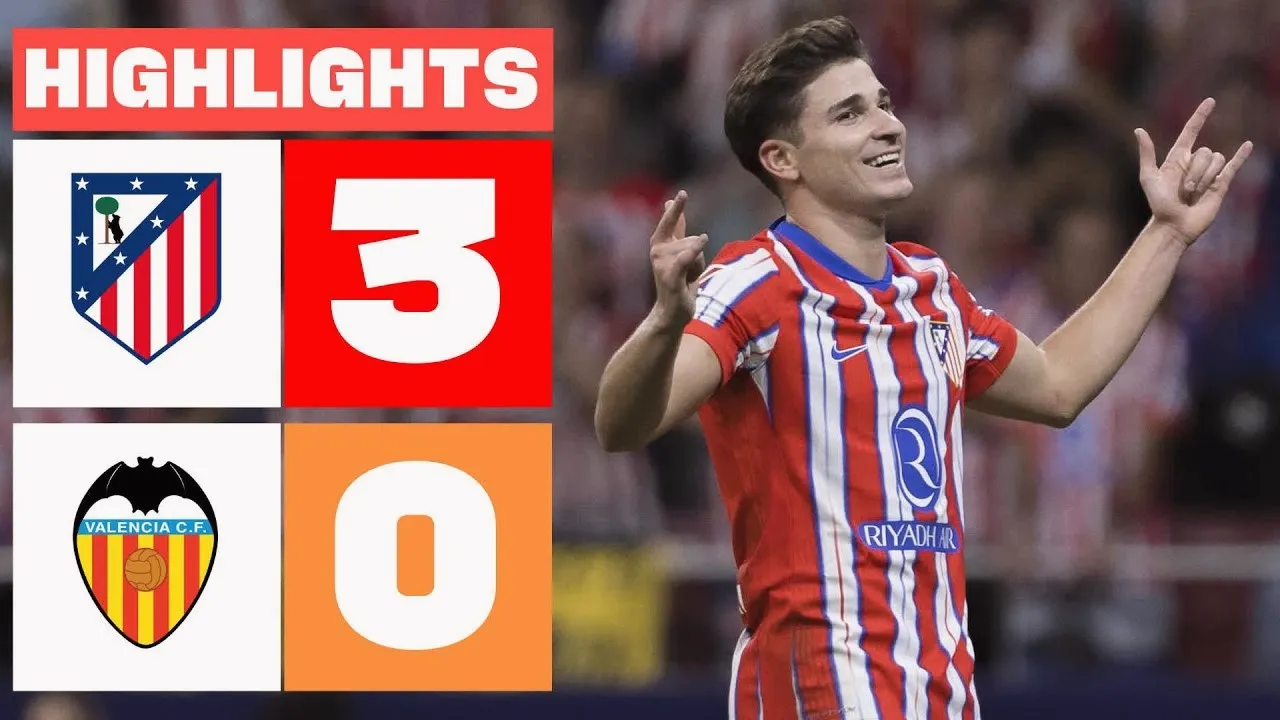 ไฮไลท์ฟุตบอล 16 กันยายน 2567 เปิดบ้านถล่มเละ แอตเลติโก้ มาดริด ทุบ บาเลนเซีย 3-0 ศึกลาลีก้า สเปน dooball168hd.com