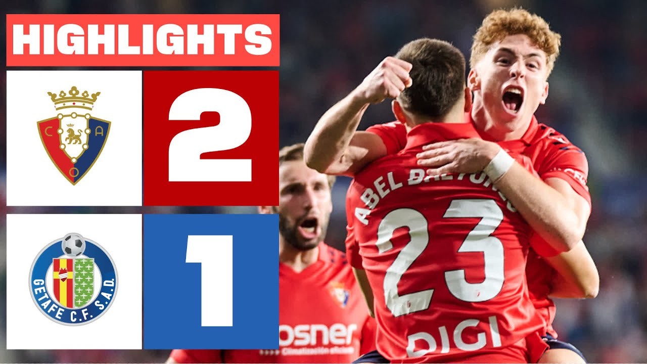 #ไฮไลท์ฟุตบอล [ โอซาซูน่า 2 - 1 เกตาเฟ่ ] ลาลีก้า สเปน 2025/4.10.68