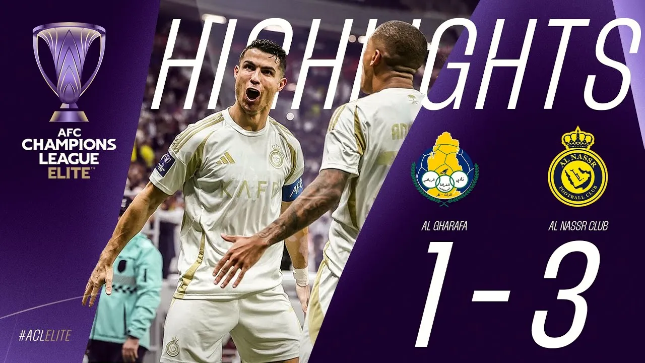 ไฮไลท์บอล อัล การาฟา (กาตาร์) พ่าย อัล นาสเซอร์ (ซาอุ) 1-3 ศึกเอเอฟซี แชมเปี้ยนส์ลีก อีลิท 2024 วันที่ 26/11/2567