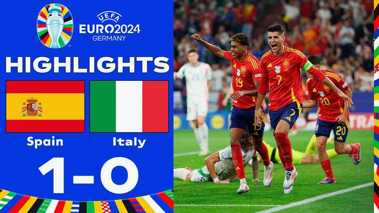 ไฮไลท์ฟุตบอล ยูโร 2024 21/06/2567 สเปน เชือด อิตาลี 1-0 ศึกแห่งศักดิ์ศรีบนเวทีฟุตบอลยุโรปที่เดือดไม่หยุด