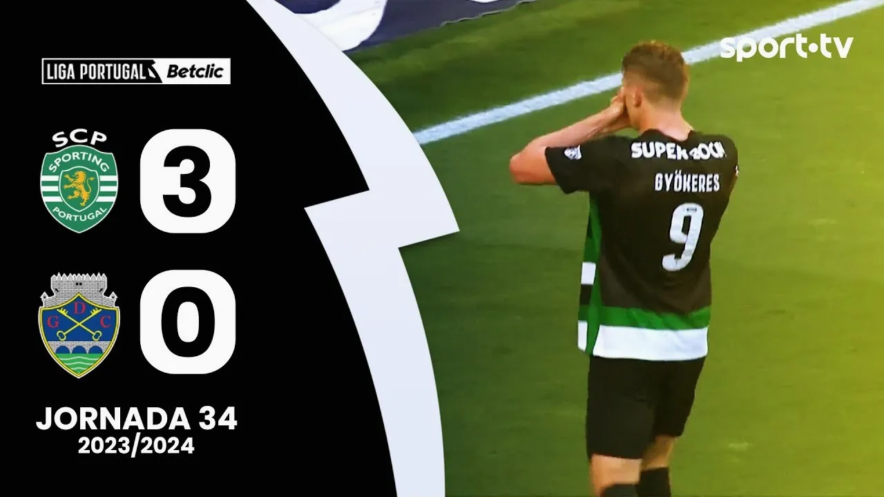 ไฮไลท์ฟุตบอล 19/05/2567 : สปอร์ติ้ง ลิสบอน ถล่ม จีดี ชาเวซ 3-0 ในลีกา ซาเกรส โปรตุเกส ฤดูกาล 2024 เกมเดือดจัดเต็ม