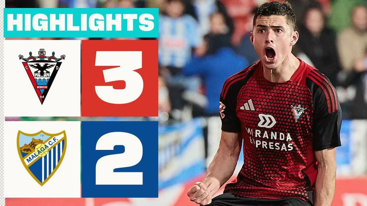 21 ม.ค. 68 ไฮไลท์ฟุตบอล มิรานเดสพลิกชนะ มาลาก้า 3-2 ศึกอเดลันเต้ สเปน ฤดูกาล 2025 สุดมันส์จาก dooball168hd.com