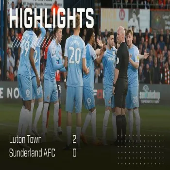 ไฮไลท์ฟุตบอล ลูตัน ทาวน์ ชนะซันเดอร์แลนด์ 2-0 ศึกแชมเปี้ยนชิพรอบเพลย์ออฟดิวิชั่นสองเมืองผู้ดี