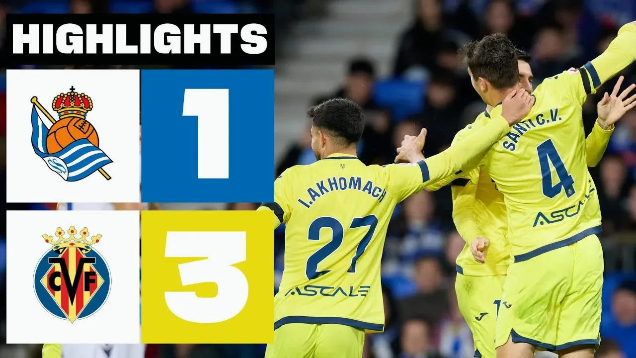 ไฮไลท์บอล บียาร์เรอัล บุกชนะ เรอัล โซเซียดาด 3-1 ในศึก ลาลีก้า สเปน 24/02/2567