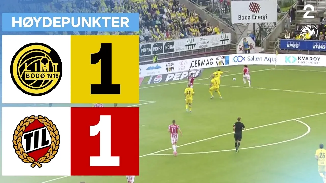 ไฮไลท์ฟุตบอล โบโด กลิมท์ เสมอ ทรอมโซ่ 1-1 ในศึกนอร์เวย์ ทิปเปลีเก้น ประจำวันที่ 10 สิงหาคม 2568