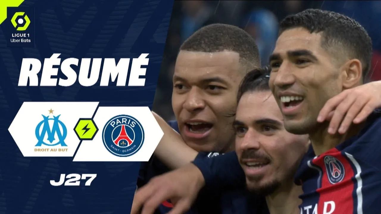 ไฮไลท์ฟุตบอล ปารีส แซงต์ แชร์กแมง บุกชนะโอลิมปิก มาร์กเซย 2-0 ลีกเอิง ฝรั่งเศส 01/04/2567 dooball168hd.com