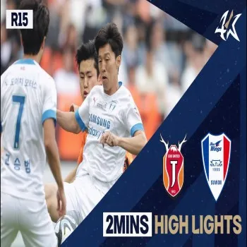 เจจู ยูไนเต็ดพลิกแซงซูวอน ซัมซุง บลูวิงส์ 2-1 ศึกเคลีก เกาหลีใต้ 2023