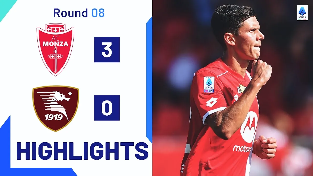 ไฮไลท์ฟุตบอล มอนซ่า ทุบ ซาแลร์นิตาน่า 3-0 ศึกกัลโช่ เซเรียอา อิตาลี 09 ตุลาคม 2566