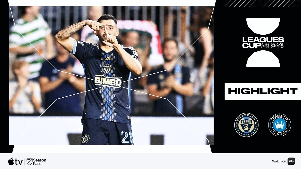 ไฮไลท์ฟุตบอล ฟิลาเดลเฟีย ชนะ ชาร์ลอตต์ เอฟซี 1-0 ในศึกอเมริกา ลีก คัพ 2024 วันที่ 28/07/2567