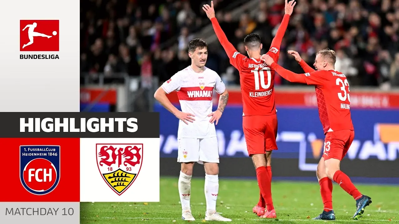 ไฮไลท์บุนเดสลีก้า 6 พ.ย.66 ไฮน์เดนเฮลม์ เปิดบ้านไล่ถล่ม สตุ๊ตการ์ต 2-0 เก็บสามแต้มสำคัญในลีกเยอรมัน