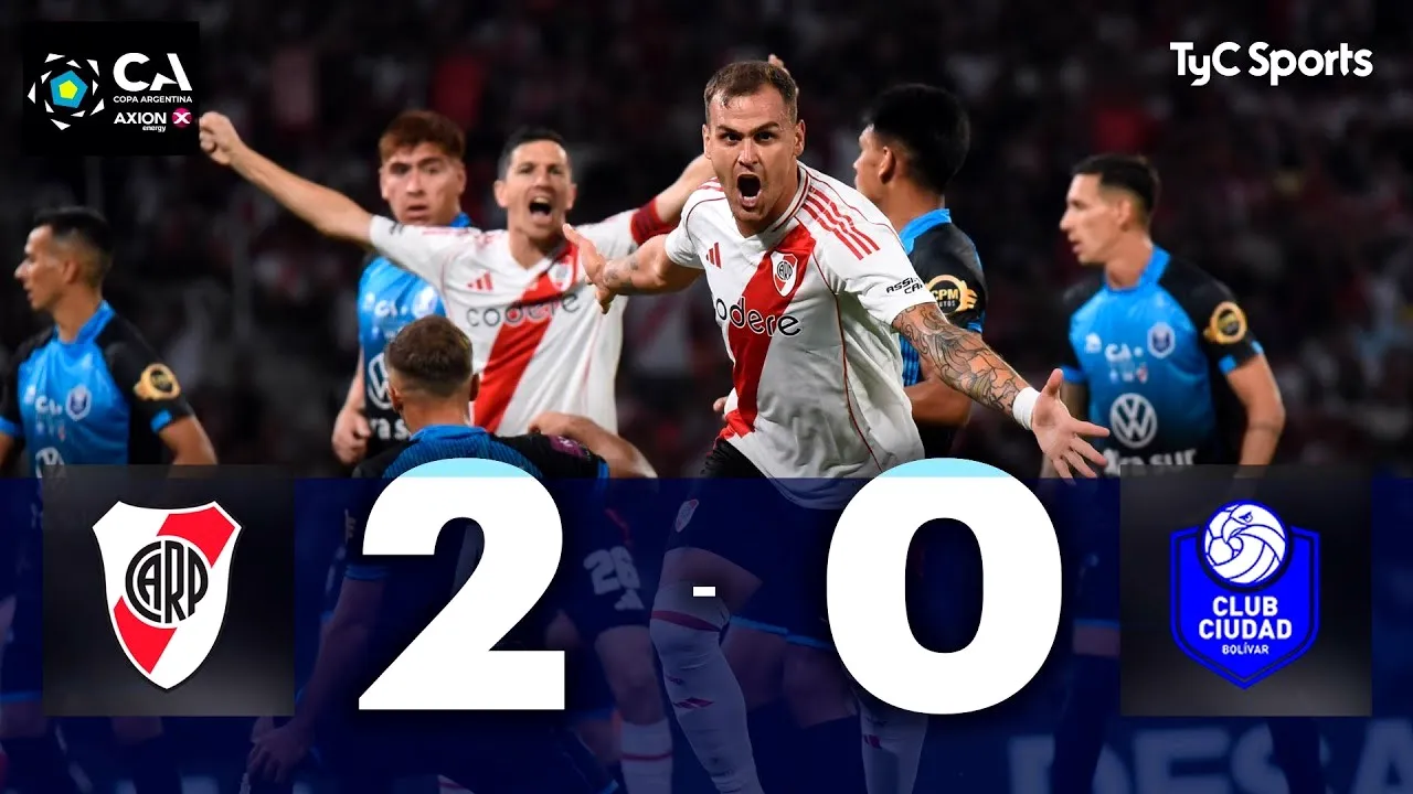 ดูไฮไลท์ฟุตบอล 20/03/2568 ริเวอร์เพลท ชนะ ชิอูดัต โบลิวาร์ 2-0 ในเกม อาร์เจนติน่า คัพ 2025 ที่สนามของเจ้าถิ่น ไปเช็กคลิปได้ที่นี่ dooball168hd.com