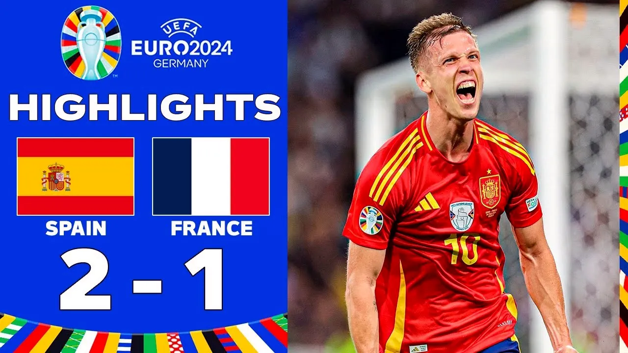 ไฮไลท์ฟุตบอลยูโร 2024 รอบรองชนะเลิศ สเปนเปิดเกมพลิกแซงชนะฝรั่งเศส 2-1 วันที่ 10 กรกฎาคม 2567