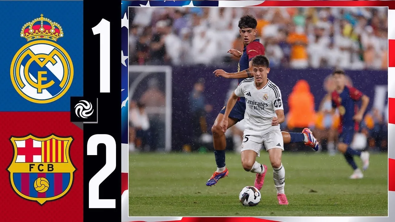 ไฮไลท์ฟุตบอล เรอัล มาดริด 1-2 บาร์เซโลน่า กระชับมิตรสโมสร 2024 04/08/2567 x dooball168hd.com