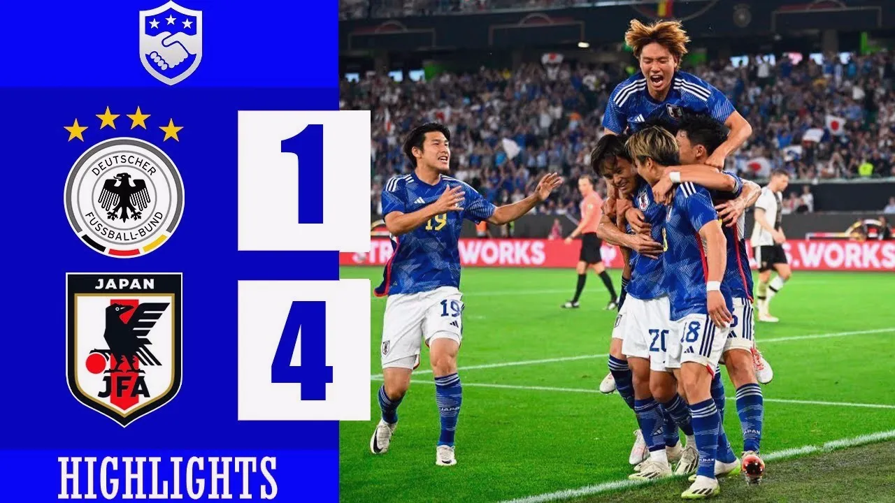 ไฮไลท์ฟุตบอล เยอรมัน 1-4 ญี่ปุ่น ศึกกระชับมิตรทีมชาติ 2023 นัดเดือดซามูไรบุกถล่มเยอรมัน ขาดลอย