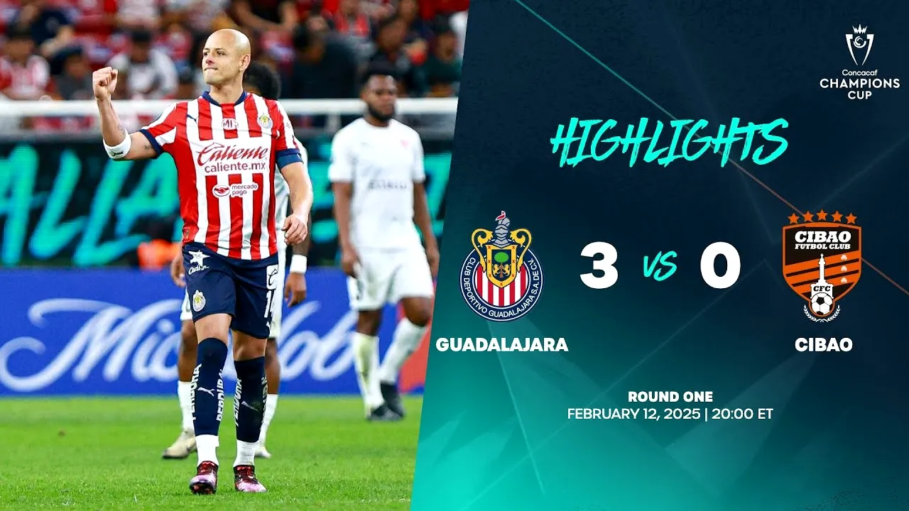 ไฮไลท์คอนคาเคฟ แชมเปี้ยนส์ คัพ 2025 ชีวาส กัวดาลาจาร่า ถล่ม ซิบาโอ เอฟซี 3-0 13/02/2568