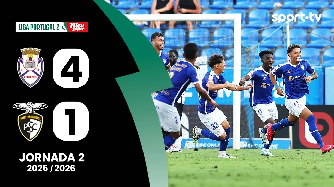 ไฮไลท์บอล เฟยเรนเซ่ ถล่ม ปอร์ติโมเนนเซ่ 4-1 โปรตุเกส ดิวิชั่น2 ฤดูกาล2025 16/08/2568