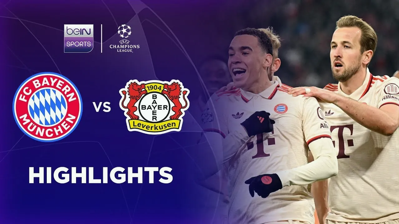 ไฮไลท์ฟุตบอล บาเยิร์น มิวนิค ชนะ เลเวอร์คูเซ่น 3-0 ยูฟ่าแชมเปี้ยนส์ลีก รอบ16ทีมนัดแรก 06/03/2568