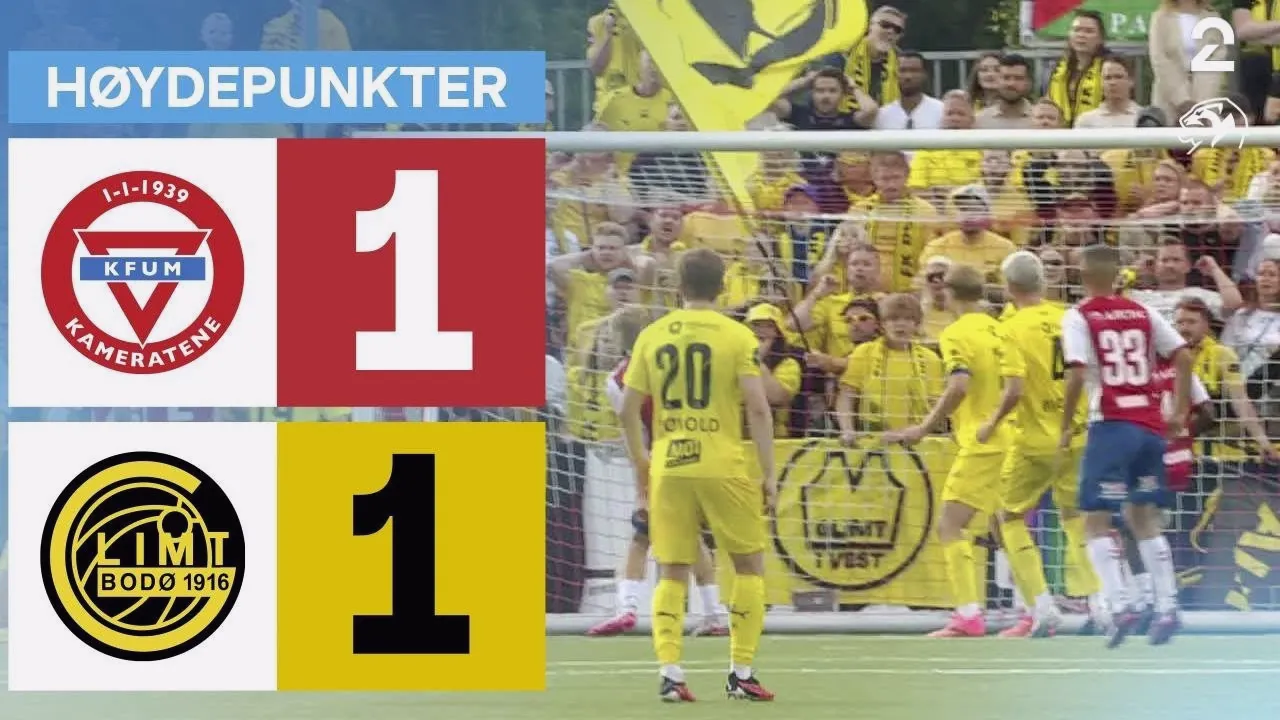 ไฮไลท์ฟุตบอล เคเอฟยูเอ็ม ออสโล เสมอ โบโด กลิมท์ 1-1 ศึกนอร์เวย์ ทิปเปลิเก้น ฤดูกาล 2024 วันที่ 28 กรกฎาคม 2567