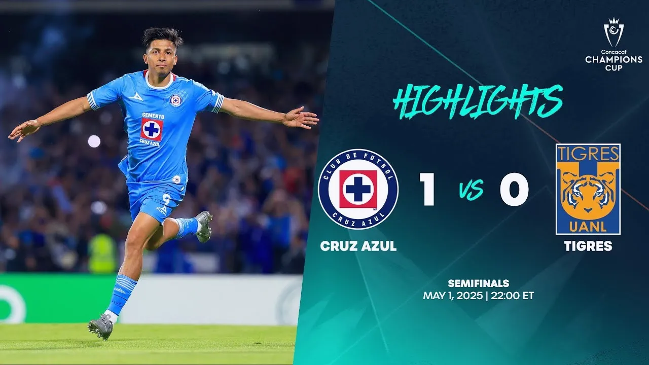 ไฮไลท์ฟุตบอลคอนคาเคฟ แชมเปี้ยนส์ คัพ รอบรองนัดสอง วันครูซ อาซูลเฉือนไทเกรส 1-0 ศึกดวลเดือด 02/05/2568