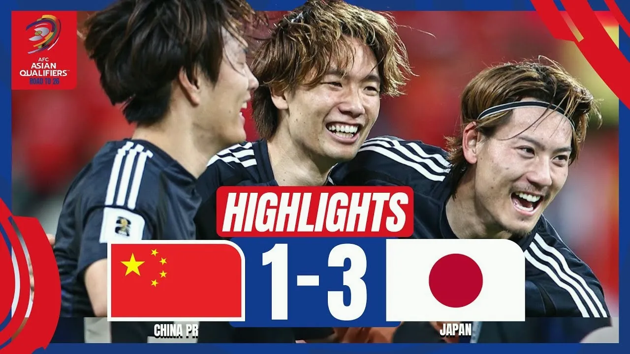 19/11/2567 dooball168hd.com ไฮไลท์ฟุตบอลโลก รอบคัดเลือก โซนเอเชีย 2024 จีนโดนญี่ปุ่นบุกทุบ เล่นเอาสกอร์ขาดลอย 1-3