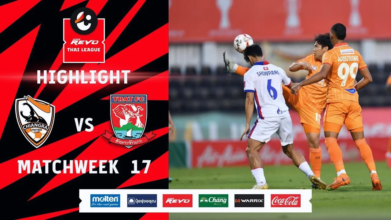 ไฮไลท์ฟุตบอล เชียงราย ยูไนเต็ด เฉือน ตราด เอฟซี 3-1 รีโว่ ไทยลีก 2024 วันที่ 16/02/2567 dooball168hd.com