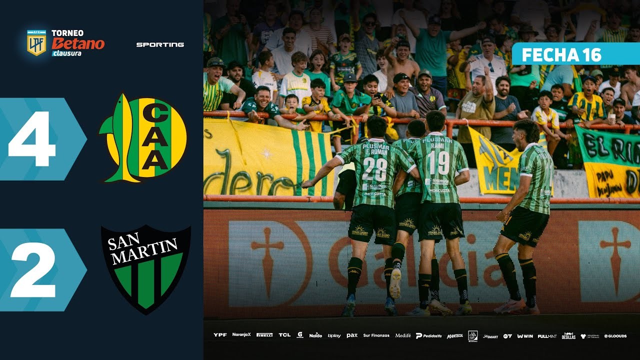 #ไฮไลท์ฟุตบอล [ อัลโดซิวี่ 4 - 2 ซานมาร์ติน ซานฮวน ] อาร์เจนติน่า พรีเมียร์ ดิวิชั่น 2025/16.11.68