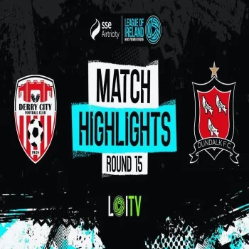 ไฮไลท์แข้งเดือด เดอร์รี่ ซิตี้ ถล่ม ดันดาล์ค 3-0 ศึกไอร์แลนด์ พรีเมียร์ลีก