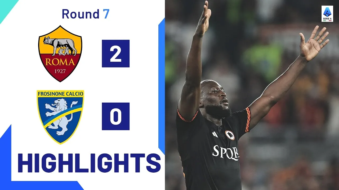 ไฮไลท์ฟุตบอล เอเอส โรม่า ชนะ โฟรซิโนเน่ 2-0 ในกัลโช่ เซเรียอา อิตาลี 2023/24 วันที่ 02/10/2566 ครบทุกประตูแล้วที่นี่ dooball168hd.com