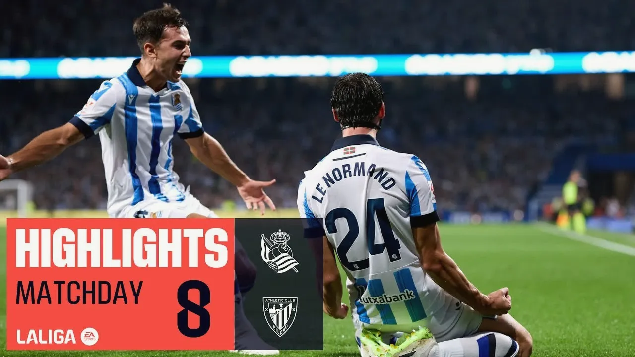 ไฮไลท์บอลเดือด! เรอัล โซเซียดาด ถล่ม แอธเลติก บิลเบา 3-0 ในศึกลาลีก้าสเปน วันที่ 1 ตุลาคม 2566