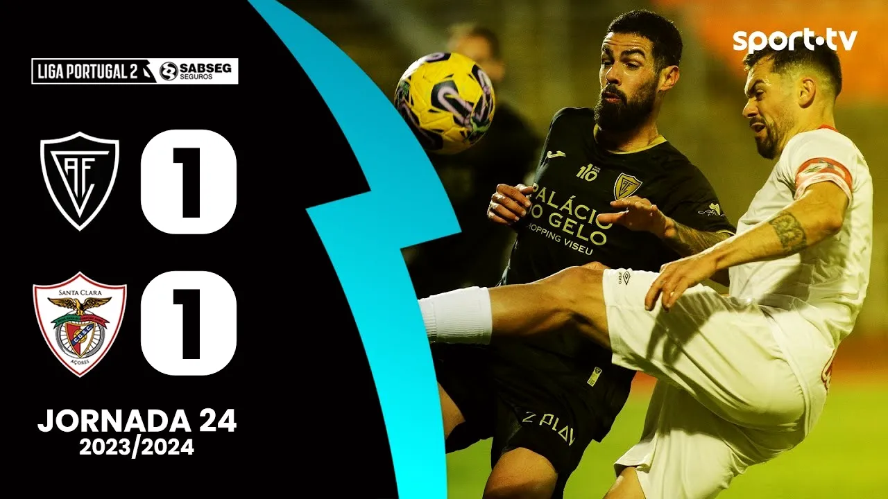 ไฮไลท์ฟุตบอลโปรตุเกส ดิวิชั่น2 05/03/2567 อคาเดมีโค วิสุ เสมอ ซานตาคลาร่า 1-1 สุดมันส์ครบทุกประตู