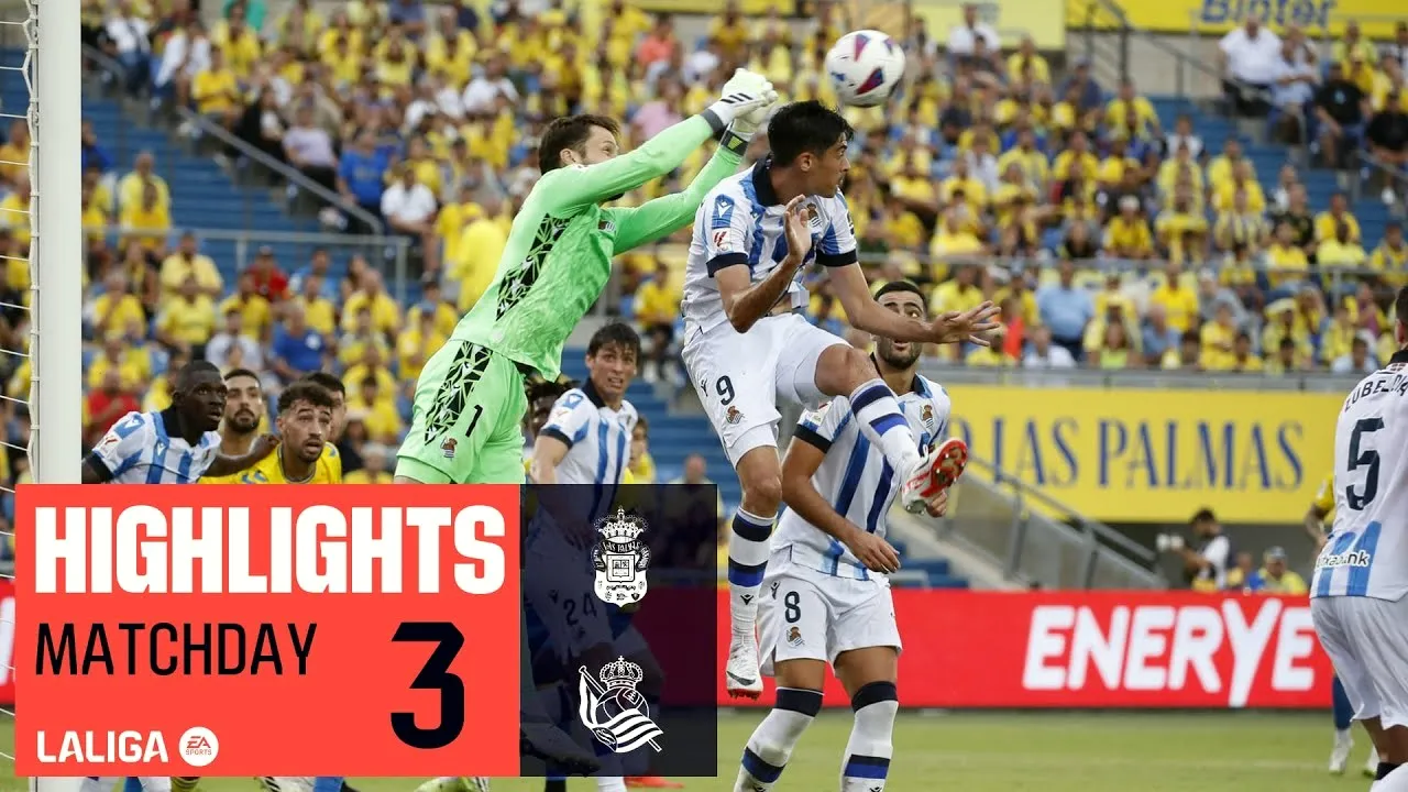 ไฮไลท์ฟุตบอลลาลีก้าสเปน เรอัล โซเซียดาด บุกเสมอ ลาส พัลมาส 0-0 ไร้สกอร์