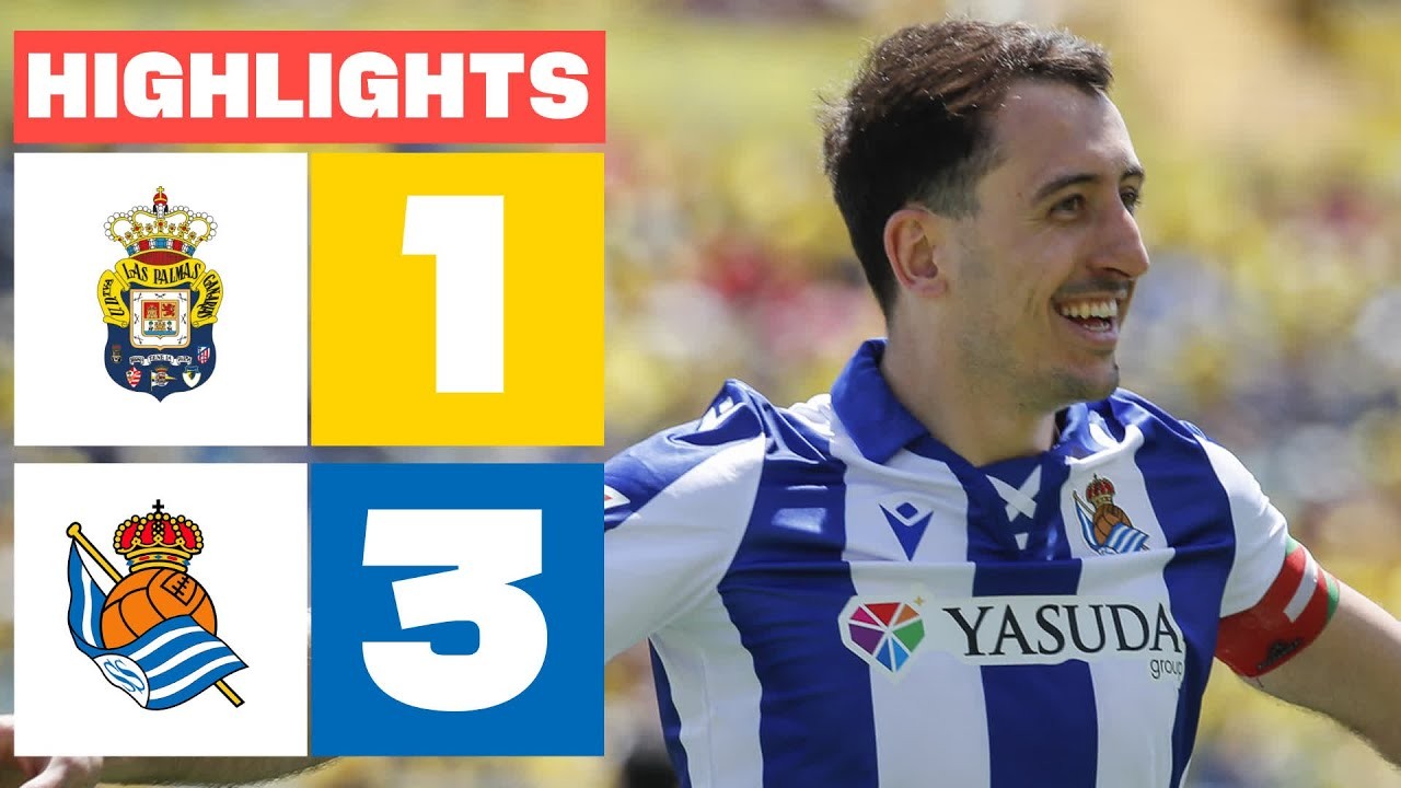 #ไฮไลท์ฟุตบอล [ ลาส พัลมาส 1 - 3 เรอัล โซเซียดาด ] ลาลีก้า สเปน 2025/7.4.68