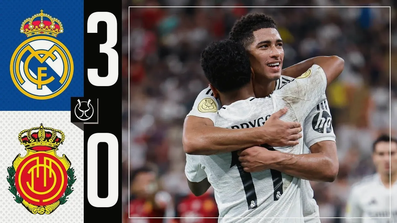 ไฮไลท์ฟุตบอล เรอัล มาดริด ถล่ม มายอร์ก้า 3-0 ศึกสเปน ซุปเปอร์คัพ รอบรองชนะเลิศ ฤดูกาล 2025 วันที่ 10 มกราคม 2568