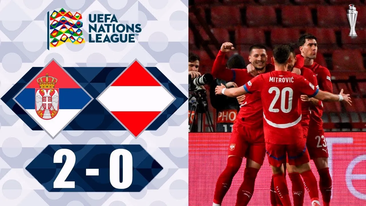 ไฮไลท์ฟุตบอล เซอร์เบียเปิดบ้านทุบออสเตรีย 2-0 ในศึกยูฟ่า เนชั่นส์ ลีก หลังจบเกมรายการวันที่ 24 มีนาคม 2568