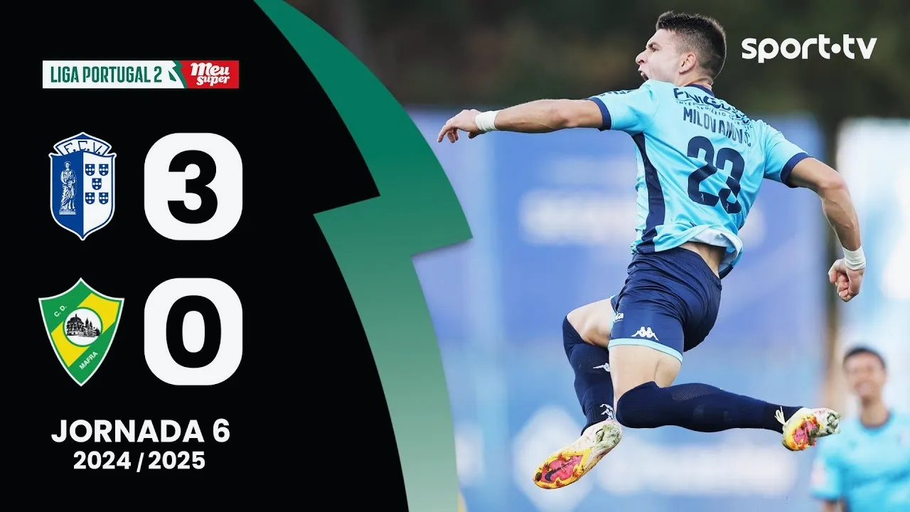 ไฮไลท์ฟุตบอล วิเซล่า ชนะ มาฟรา 3-0 ในโปรตุเกส ดิวิชั่น2 ฤดูกาล 2024/25 วันที่ 01/10/2567
