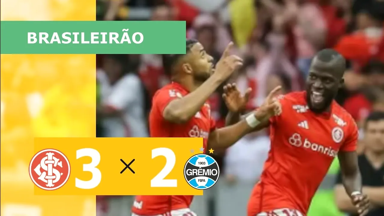 ไฮไลท์ฟุตบอล อินเตอร์นาซิอองนาล เปิดบ้านพลิกชนะเกรมิโอ้ ปอร์โต้ 3-2 ศึกบราซิล ซีรี่ย์เอ 2023 วันที่ 09/10/2566