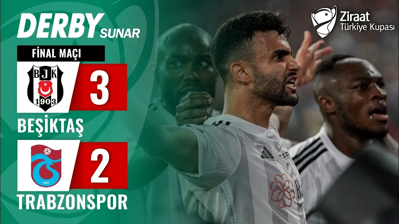 ไฮไลท์ฟุตบอลตุรกี คัพ รอบชิงชนะเลิศ 2024 เบซิคตัสพลิกชนะแทร็บซอนสปอร์ 3-2 วันที่ 24 พฤษภาคม 2567