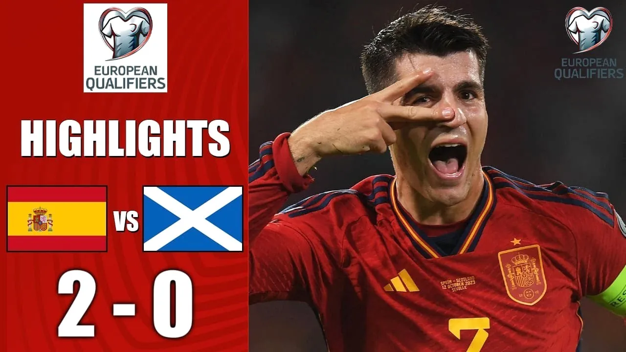 ไฮไลท์ฟุตบอลยูโร รอบแบ่งกลุ่ม 2023 ศึกสเปนเปิดบ้านชนะสกอตแลนด์ 2-0 วันที่ 13 ตุลาคม 2566 ดูเพิ่มเติมที่ dooball168hd.com