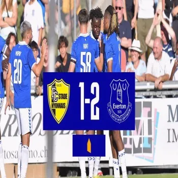 ไฮไลท์ฟุตบอล เอฟเวอร์ตัน บุกเฉือน สตาเด้ นยอนเนียส 2-1 ในเกมอุ่นเครื่องกระชับมิตรสโมสร dooball168hd.com