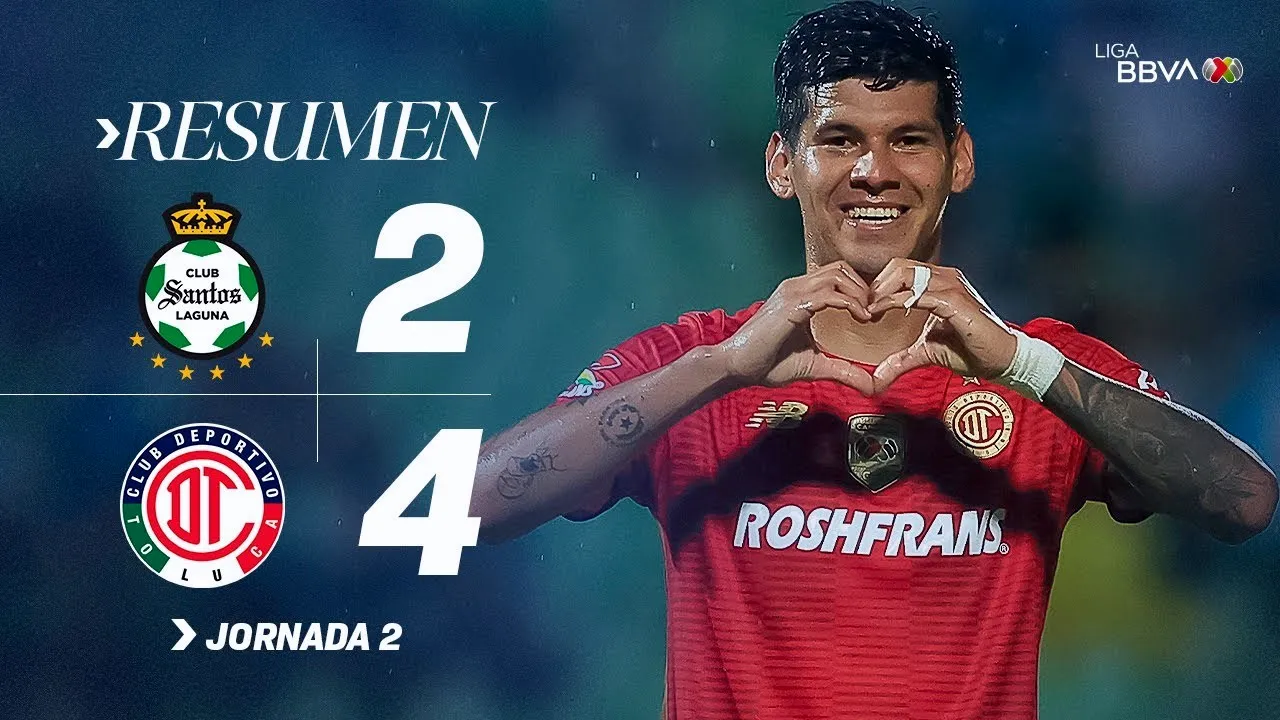 ซานโตส ลากูน่า พ่าย โตลูก้า 2-4 ในฟุตบอล เม็กซิโก พรีเมร่า ดิวิชั่น 17 กรกฎาคม 2568 ดูไฮไลท์ได้ที่ dooball168hd.com