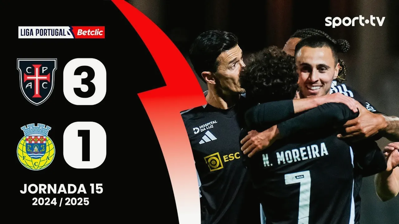 คาซ่า เพีย เอซี เฉือนชนะ อารัวก้า 3-1 ในศึกลีกา ซาเกรส โปรตุเกส 2024 วันเสาร์ที่ 21 ธันวาคม 2567 เกมเดือดชัยชนะทีมเหย้า